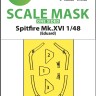 Art Scale 200-M48145 Supermarine Spitfire Mk.XVI canopy frame paint mask (outside only) 1/48