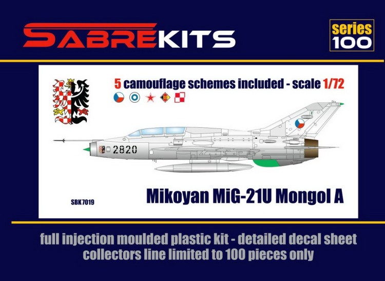 Sabre Kits SBK7019 Mikoyan MiG-21U Mongol-A ex-Bilek 1/72