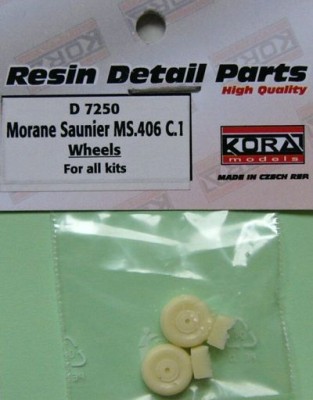 Kora Model D7250 Wheels for MS.406 C.1 (all kits) 1/72