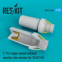 Reskit RSU72-0100 F-15J Eagle closed exh. nozzles (PLATZ ) 1/72
