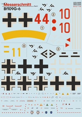Print Scale 32030 Messerschmitt Bf-109G-6 Part 1 Messerschmitt Bf-109 G-6 Part 1 / 32-030 / 1/32