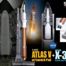 Dragon 56260 Космический аппарат Atlas V w/Launch Pad + X-37B Orbital Test Vehicle (OTV) (1/400)