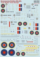 Print Scale 72516 Supermarine Spitfire Mk. XIV 'Low Backs' Over Europe 1/72