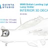 Quinta Studio QD72189 Кронштейны для посадочных фар британских самолетов ВМВ (для любых моделей) 1/72
