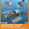 CMK P72008 Tempest Mk.V Engine and Fuselage Tanks (AIRF) 1/72