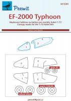 Peewit M72281 Canopy mask EF-2000 Typhoon (ITAL) 1/72