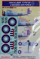 Kora Model DEC72269 Nakajima Type 91-1 (Kwangsi Air Force) декали декали 1/72