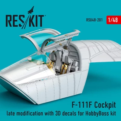 Reskit RSU48-201 F-111F Cockpit late modification w/ 3D decals 1/48