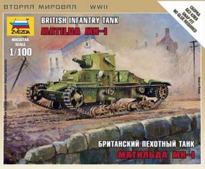 Звезда 6191 Британский танк &quot;Матильда Мк-1&quot;
