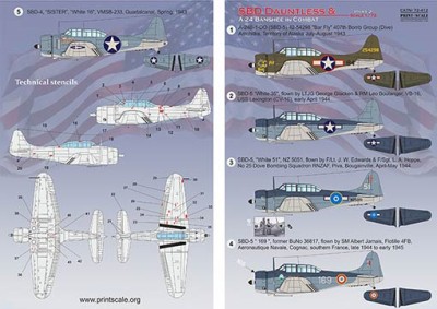Print Scale 72-412 SBD Dauntless &amp; A-24 Banshee in combat Pt.2 1/72