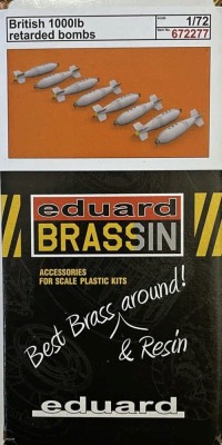 Eduard 672277 BRASSIN British 1000lb retarded bombs 1/72