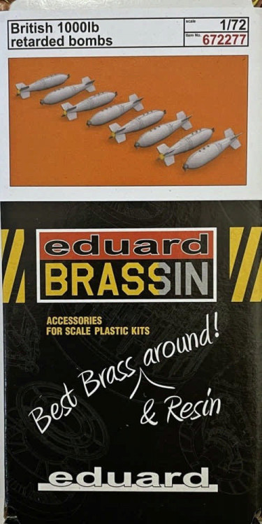 Eduard 672277 BRASSIN British 1000lb retarded bombs 1/72