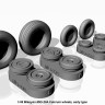Armory ARAW48022 Mikoyan MiG-29A/MiG-29B/MiG-29UB wheels, early 1/48
