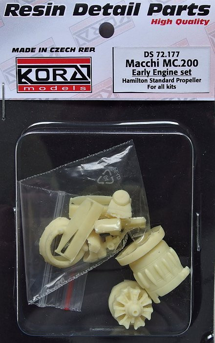 Kora Model DS72177 Macchi MC.200 Early Engine set (Hamilton pr.) 1/72