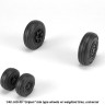 Armory ARAW48504 Saab JAS-39 "Gripen" wheels with weighted tires/tyres, late, for JAS-39D,E,F 1/48