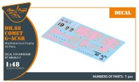 Clear Prop CPD48004 Decal DH.88 Comet G-ACSR (MIKROMIR) 1/48