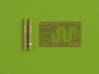 Master AM-32-027 German aircraft autocannon MG FF - turned barrels and etched sights (2pcs)