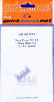 QuickBoost QB48835 Sea Fury FB.11 gun barrels (AIRF) 1/48