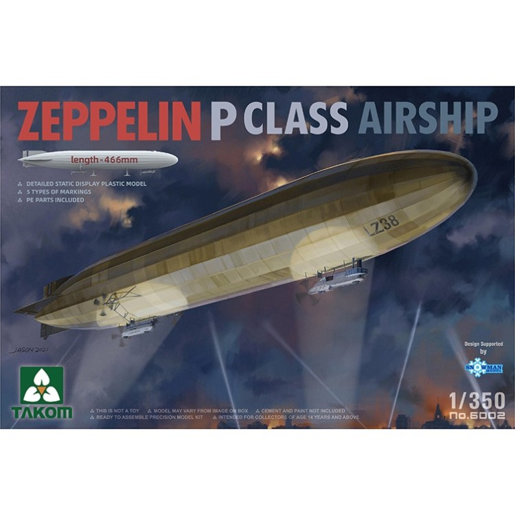 Takom 6002 Takom Дирижабль Zeppelin P Class 1/350