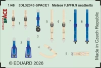 Eduard 3DL32043 Meteor F.8/FR.9 seatbelts SPACE (REV) 1/32