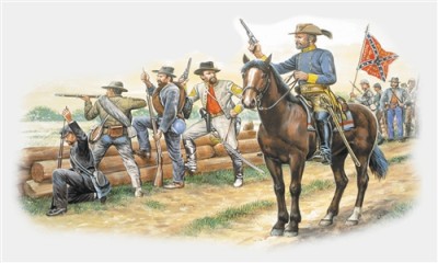 Italeri 06014 Солдаты Confederate Troops American Civil War 1/72