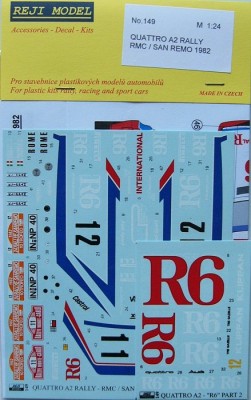 Reji Model 149 Audi Quattro A2 Rally RMC/San Remo 1982 1/24