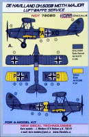 Kora Model NDT72020 DH.60GIII Moth Major Luftwaffe Service декали декали 1/72
