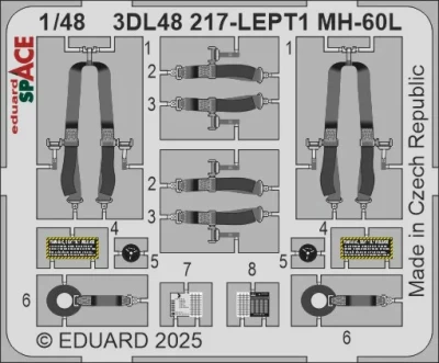 Eduard 3DL48217 MH-60L SPACE (ICM) 1/48