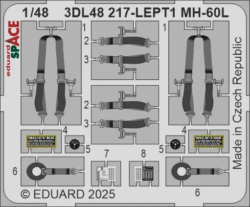 Eduard 3DL48217 MH-60L SPACE (ICM) 1/48