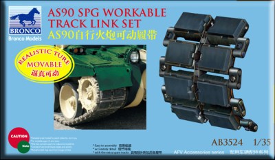 Bronco AB3524 AS 90spg workable track link set 1/35