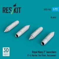 Reskit 72510 Royal Navy 2' launchers (4 pcs.) 1/72