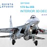 Quinta Studio QD72060 Су-35С (GWH) 3D Декаль интерьера кабины 1/72