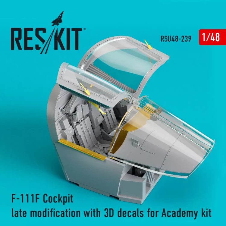 Reskit U48239 F-111F Cockpit late modification w/ 3D (ACA) 1/48