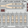 Eduard 33277 A-26C Invader seatbelts STEEL (HOBBYB) 1:32