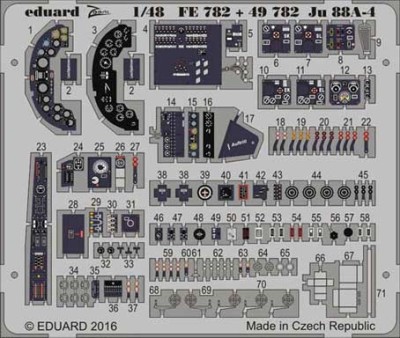 Eduard 49782 Ju 88A-4 interior 1/48