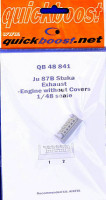 Quiсkboost QB48 841 Ju 87B Stuka exhaust engine w/o covers (AIRF) 1/48