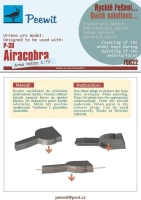 Peewit P75022 Wheel bay cover for P-39 Airacobra (ARMA H.) 1/72
