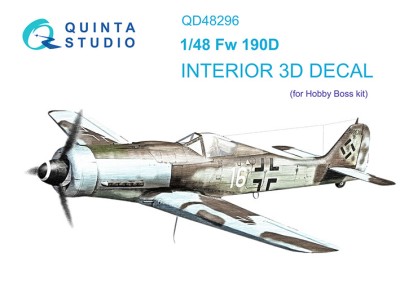 Quinta studio QD48296 FW 190D-9 (HobbyBoss) 1/48