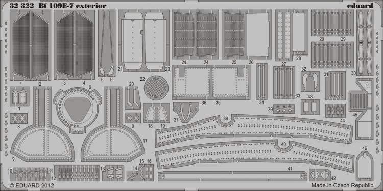 Eduard 32322 Bf 109E-7 exterior