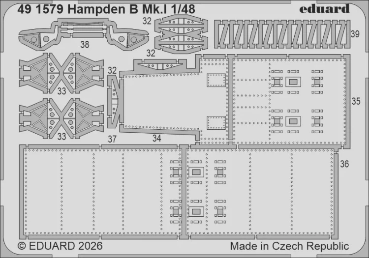 Eduard 491579 Set Hampden B Mk.I (Icm) 1/48