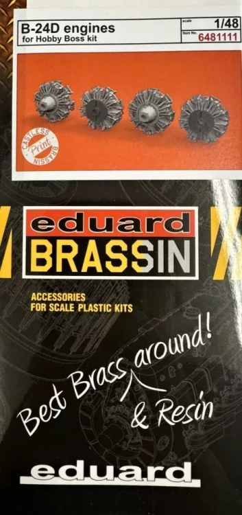 Eduard 6481111 BRASSIN B-24D engines PRINT (HOBBYB) 1/48