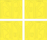 Eduard EX568 B-17G antiglare panels (BO & DL production) 1/48