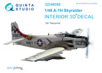 Quinta studio QD48099 A-1H (для модели Tamiya) 3D декаль интерьера кабины 1/48