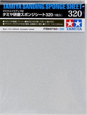 Tamiya 87163 Шлифовальная губка ( на поролоновой основе) с зернистостью #320