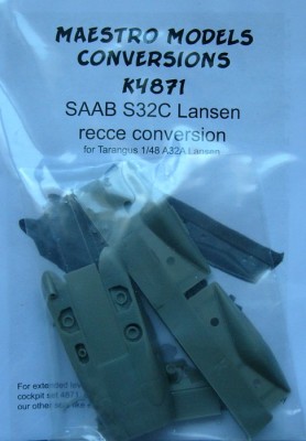 Maestro Models MMCK-4871 1/48 SAAB S32C Lansen recce Conversion set (TARA)