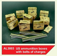 Plus model AL3003 1/32 US ammunition boxes w/ belts of charges