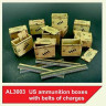 Plus model AL3003 1/32 US ammunition boxes w/ belts of charges