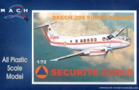 Mach 2 MACH7299 Beech 200 Super Kingair Securite Civil 1/72