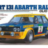 Tamiya 20069 131 Abarth Rally Olio Fiat с двумя фигурками пилотов 1/20