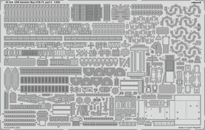 Eduard 53324 SET USS Gambier Bay CVE-73 part 2 (HAS) 1/350